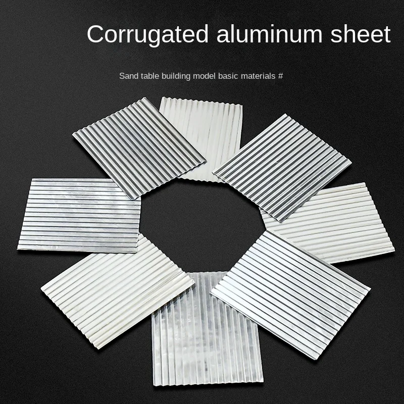 Corrugated Aluminum Sheet Handmade Model Scenario Building Sand Table DIY Scenario Material Factory Tile