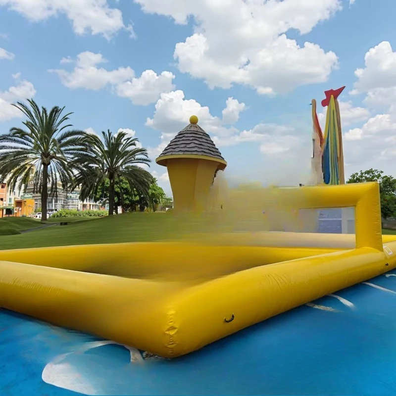 Piscina de voleibol inflable rectangular para patio familiar
