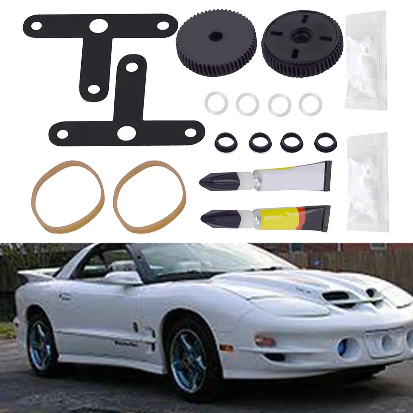 Kit de reparación de motor de faros delanteros de alto rendimiento 12335998 16530235   Accesorios para automóviles 16521997 16521998   51072-54 51072 para Pontiac