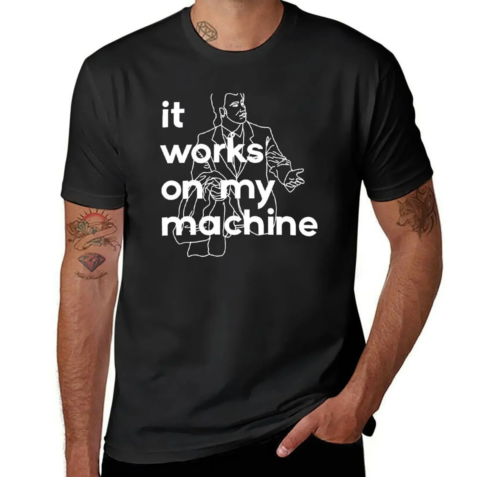 It Works On My Machine #2 T-Shirt baggy shirts quick drying boys animal print Short sleeve tee men