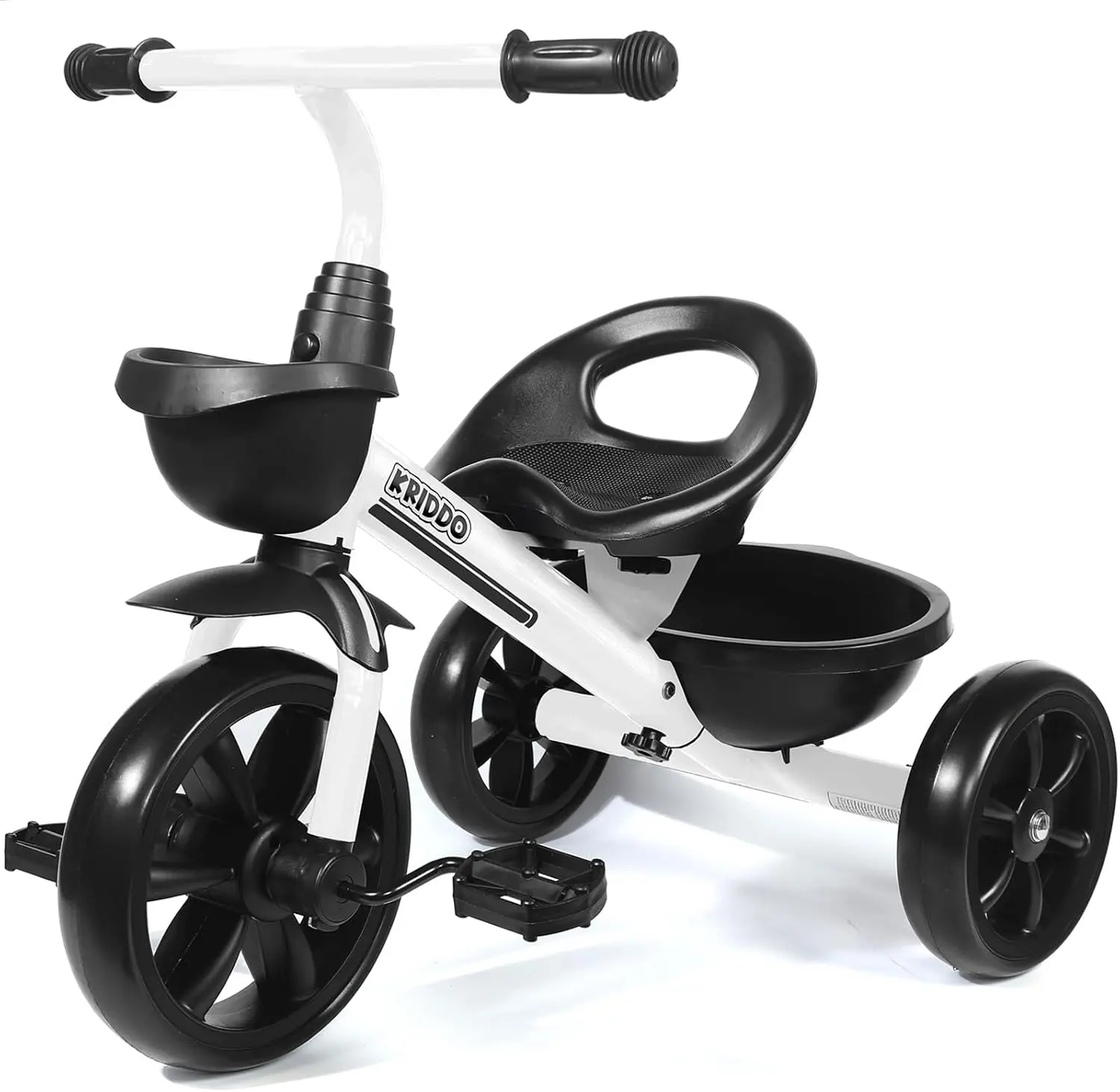 Tricycles blancs pour enfants de 2 à 4 ans, cadeau pour les tout-petits de 24 mois à 4 ans