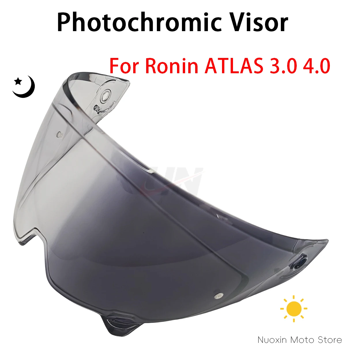 

Photochromic Visor For Ruroc Atlas 3.0 4.0 Multiple Color Light Transmittance Motorcycle Helmet Lens Replacement Accessories