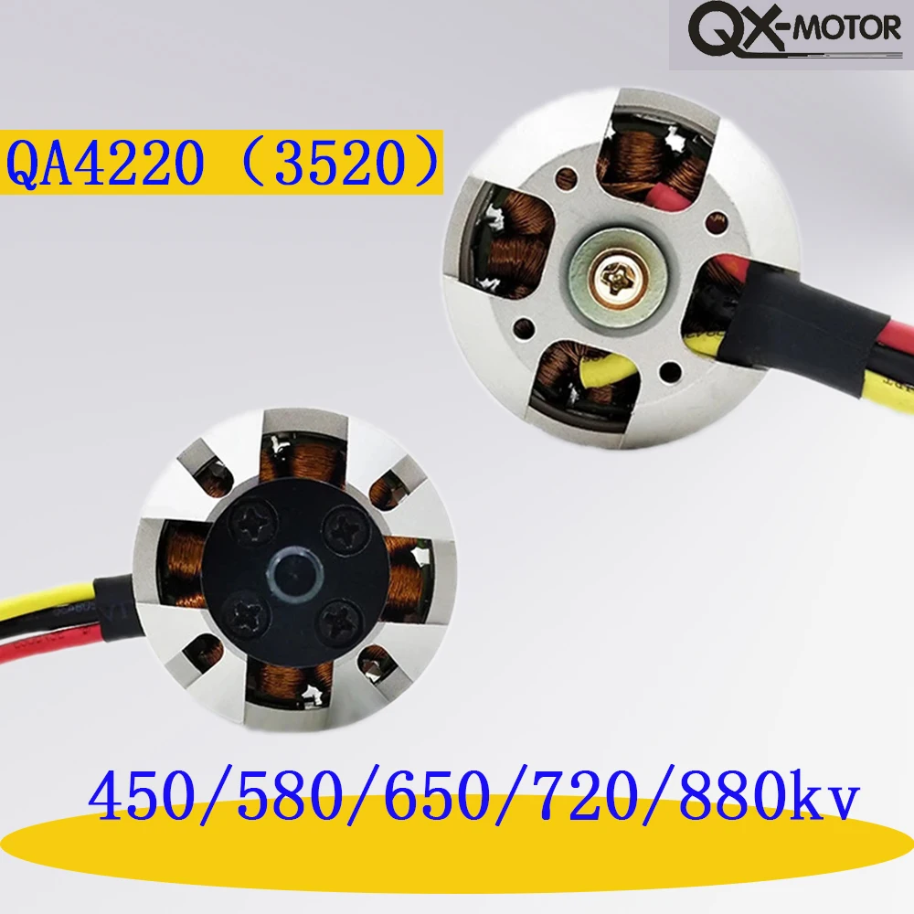 QX-MOTOR QA4220(3520)450KV 580KV 650KV 720KV 880KV Brushless Motor For RC Fixed Wing Drone Airplane