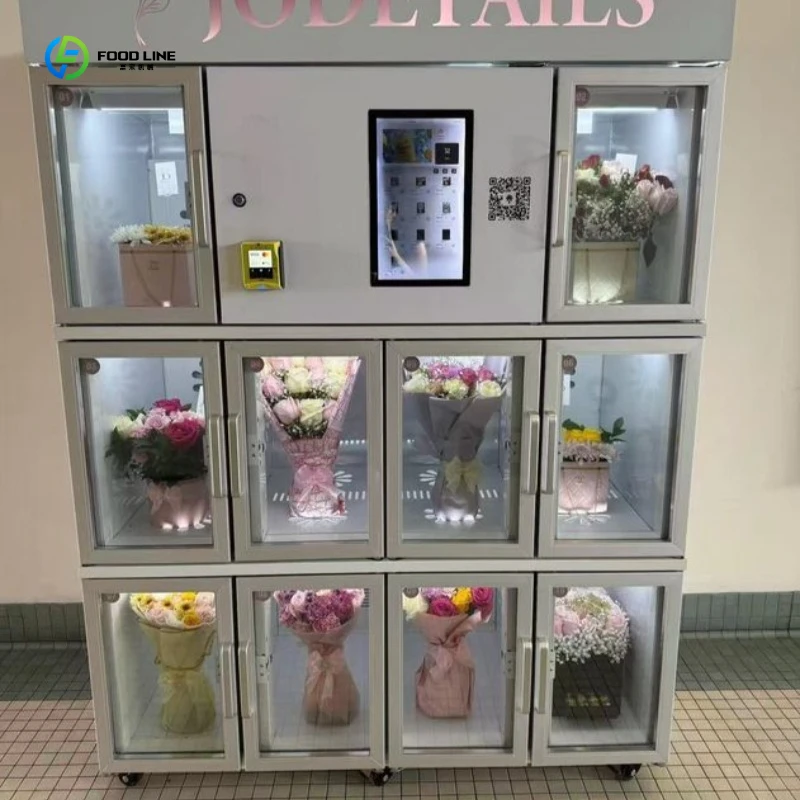24-hours Unmanned Automatic Flower Vending Machine with Extra-long Moisture Retention Function FL Customized