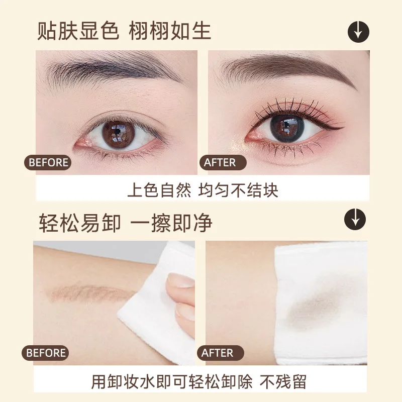 Professioneel potlood Langdurig wenkbrauwpotlood Ultrafijn waterdicht en zweetbestendig Gladde wenkbrauw met borstel Verbeter de schoonheid