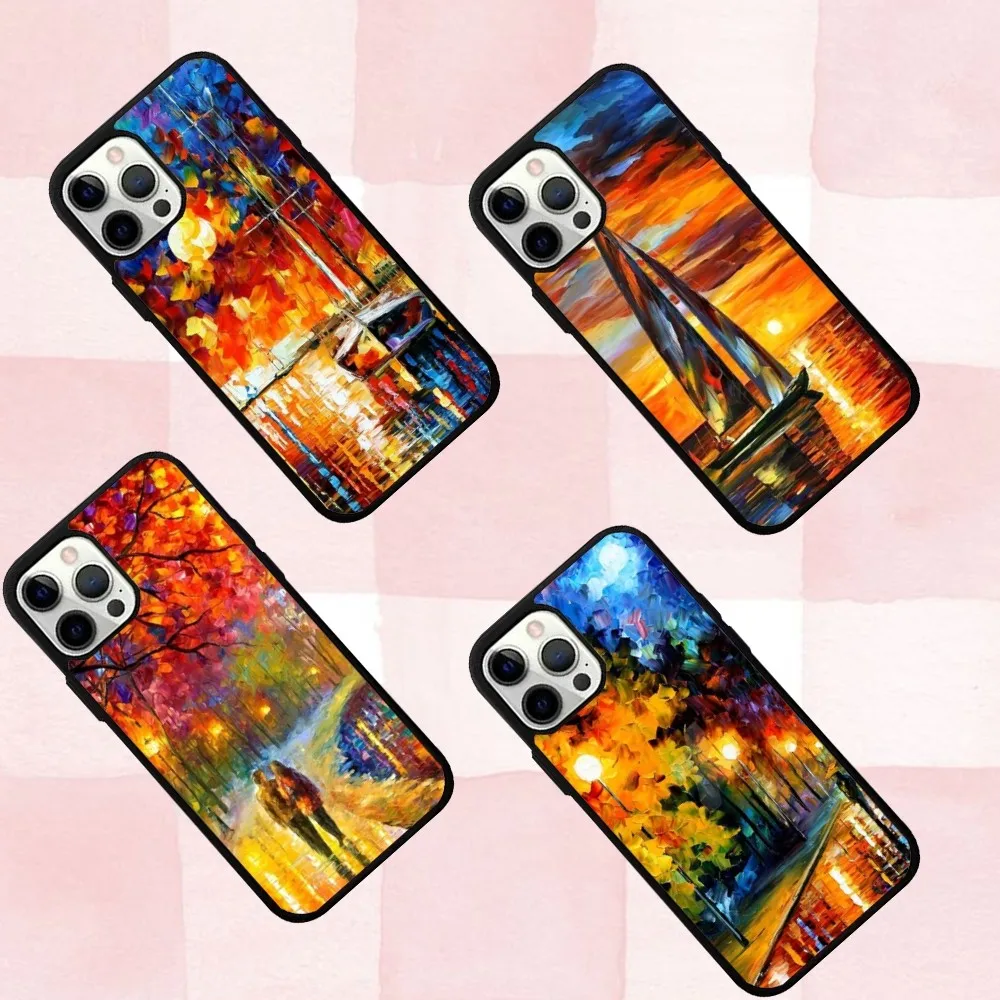 

L-Leonid A-Afremov Art Phone Case For IPhone 16,se4,15,Pro,Max,Case 14,Plus,13,12,11 Magesafe Magnetic Wireless Charge Cover