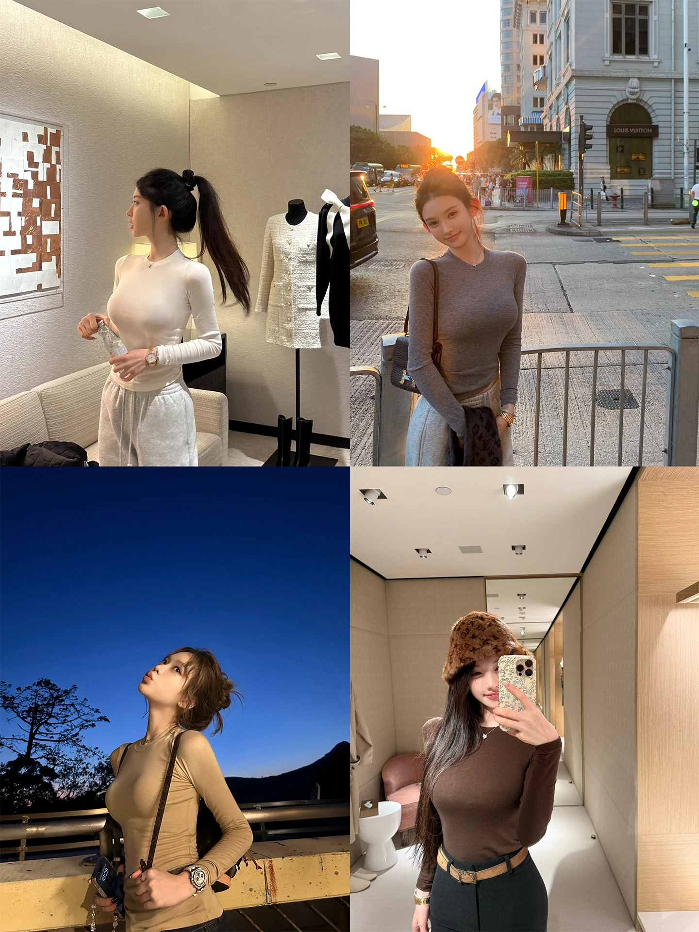 

Женская футболка Good Morning Fan Fan Gold Camere с длинным рукавом и круглым вырезом, облегающая, разноцветная, базовый слой, нижнее белье