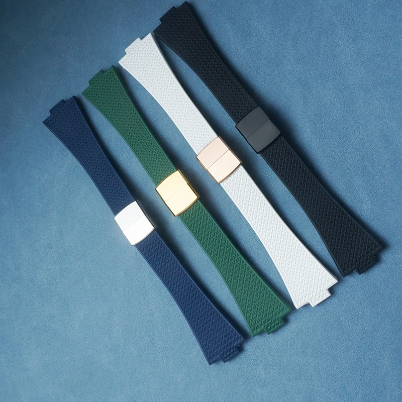 Sostituzione perfetta per Tissot PRX 35/40 T 1374007   Cinturino per orologio in gomma A/410A FKM CTS Design regolabile Barre a molla a sgancio rapido