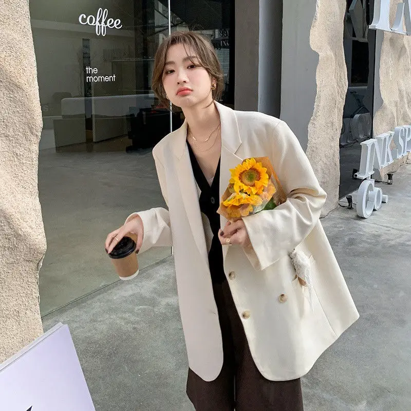 

Casual Woman Blazer Sacks Pearls Latest Lapels Silver Glossy Waist-Tight Turndown Regular Tight Pearl Age Reducing