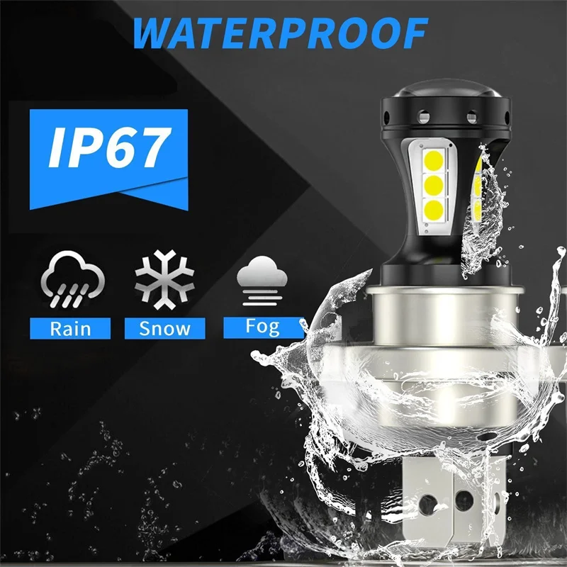 4 قطعة سيارة عالمية LED الضباب ضوء لمبة H4 18SMD Foglamp DRL القيادة ضوء دراجة نارية المصابيح الأمامية شاحنة قارب مقطورة الأضواء مصباح