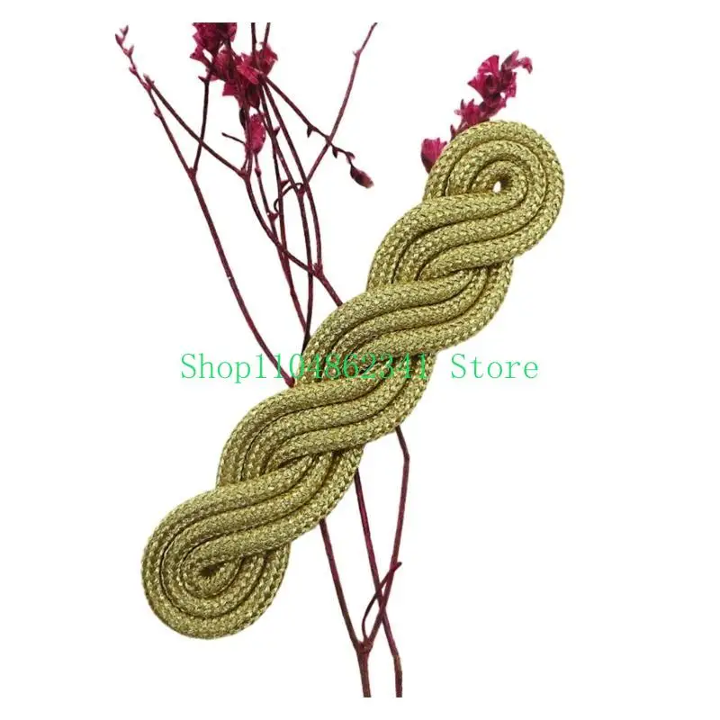 

5asd Delicate Weaving Gold Wire Sewing Fasteners Cheongsam Buttons Exquisite Suitable for Chinese Culture Enthusiasts