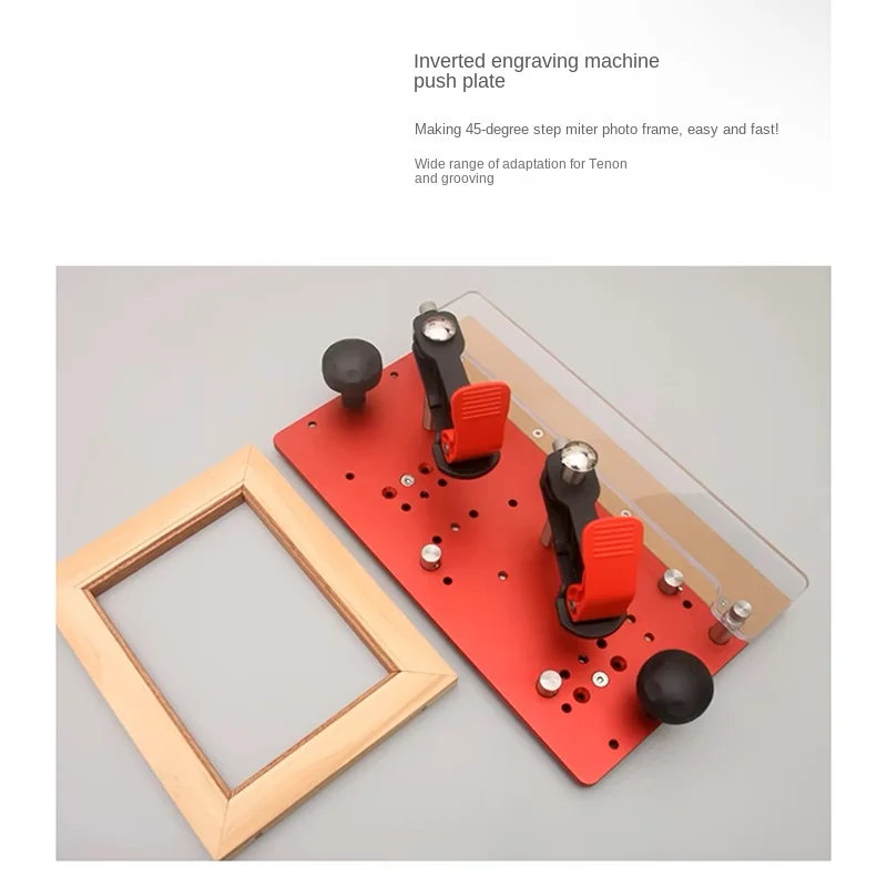 

Factory Price Trimmer Inverted Wood Milling Electric Trimming Engraving Safety Push Block Push Fence Suitable Right Angle Cu