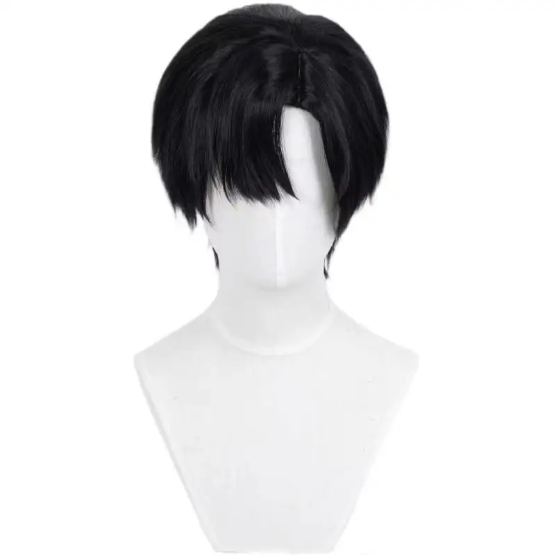 Anime Alien Stage Ivan Cosplay Black Sorrow Cosplay Black Wig Short Black Color Cos Wigs Heat Resistant Hair Wigs Halloween - view 2