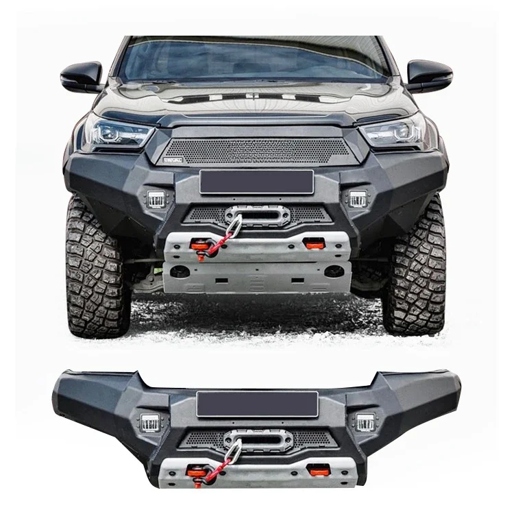 

Car Accessories Front Steel Bumper Bull Bar Bullbar For Hilux Revo Rocco TRD Fortuner 4x4 Pickup 2015-2021