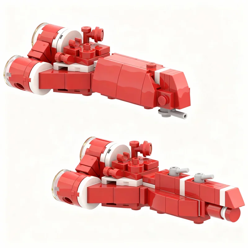 

162 детали MOC 1: Конструктор «Республиканский легкий атакующий крейсер» (модель звездной битвы), Рождественский подарок, Идея для творчества своими руками