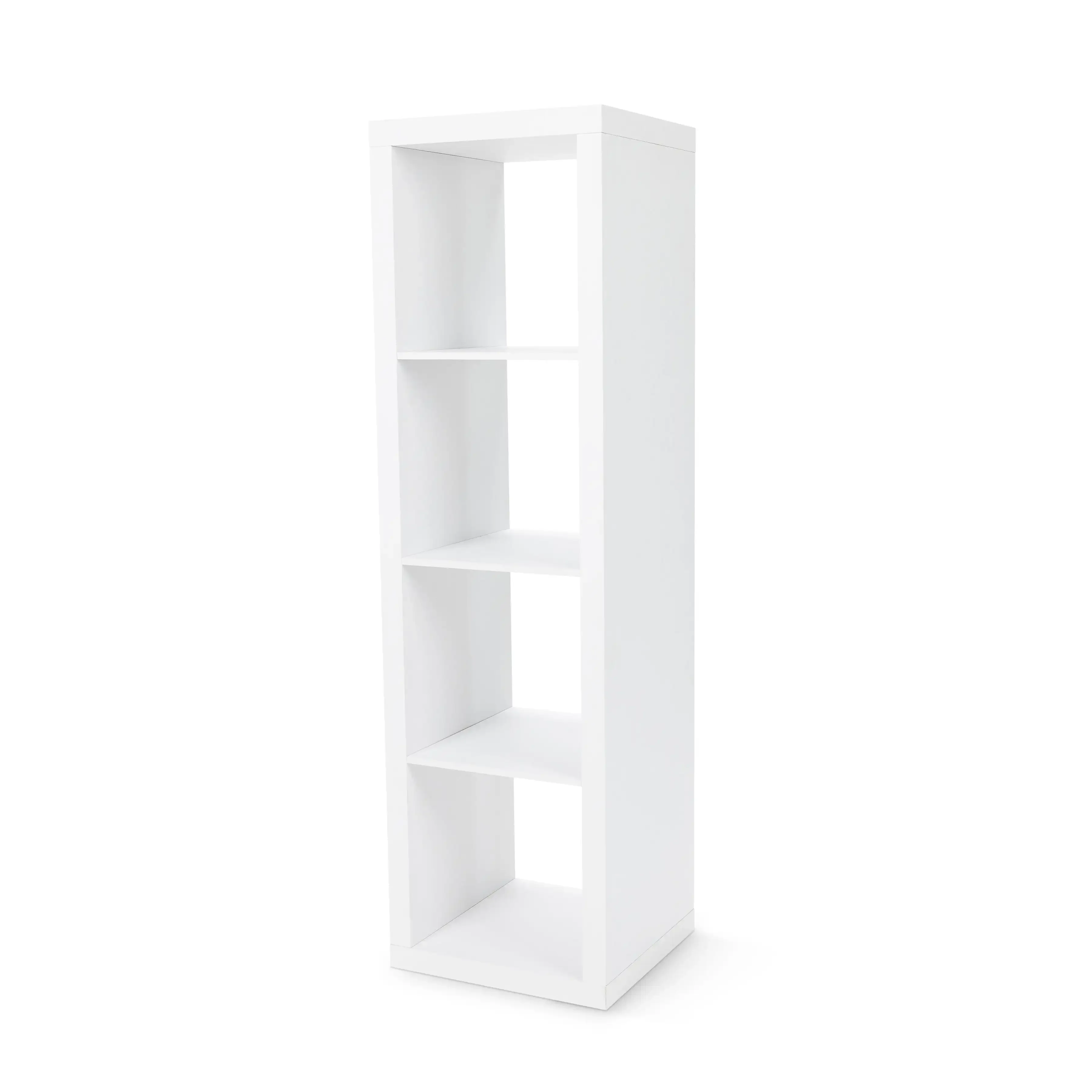 4-Cube Vertical Storage Organizer, White Texture