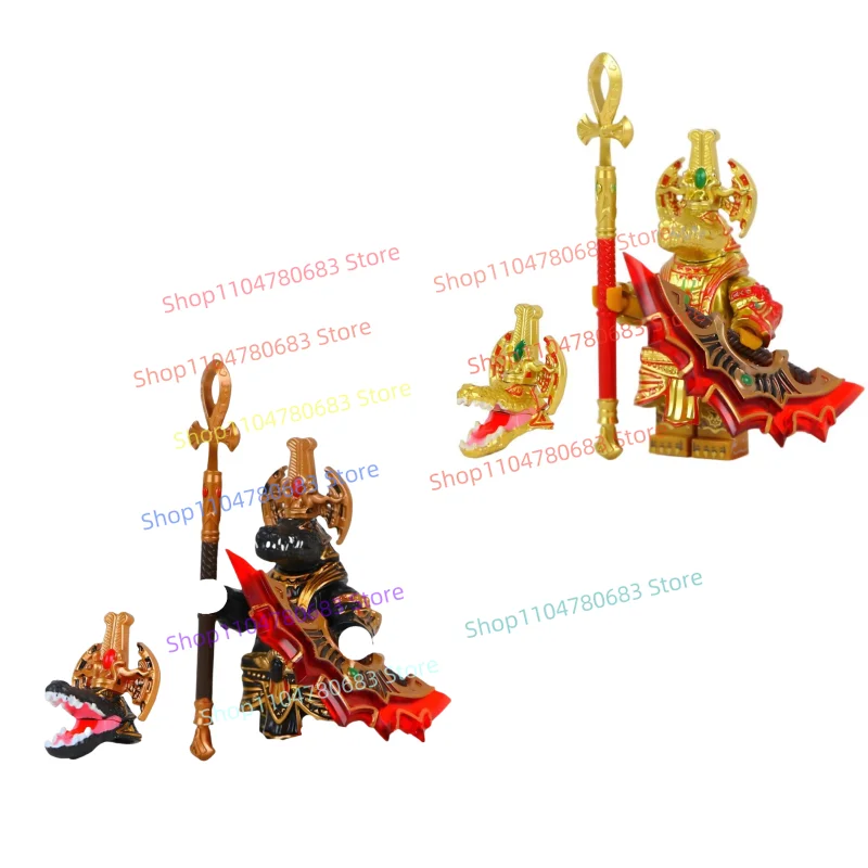 Moc blocos de construção egípcio grim reaper mini figura montagem modelo acessórios mobiliário brinquedos para crianças presente coleção