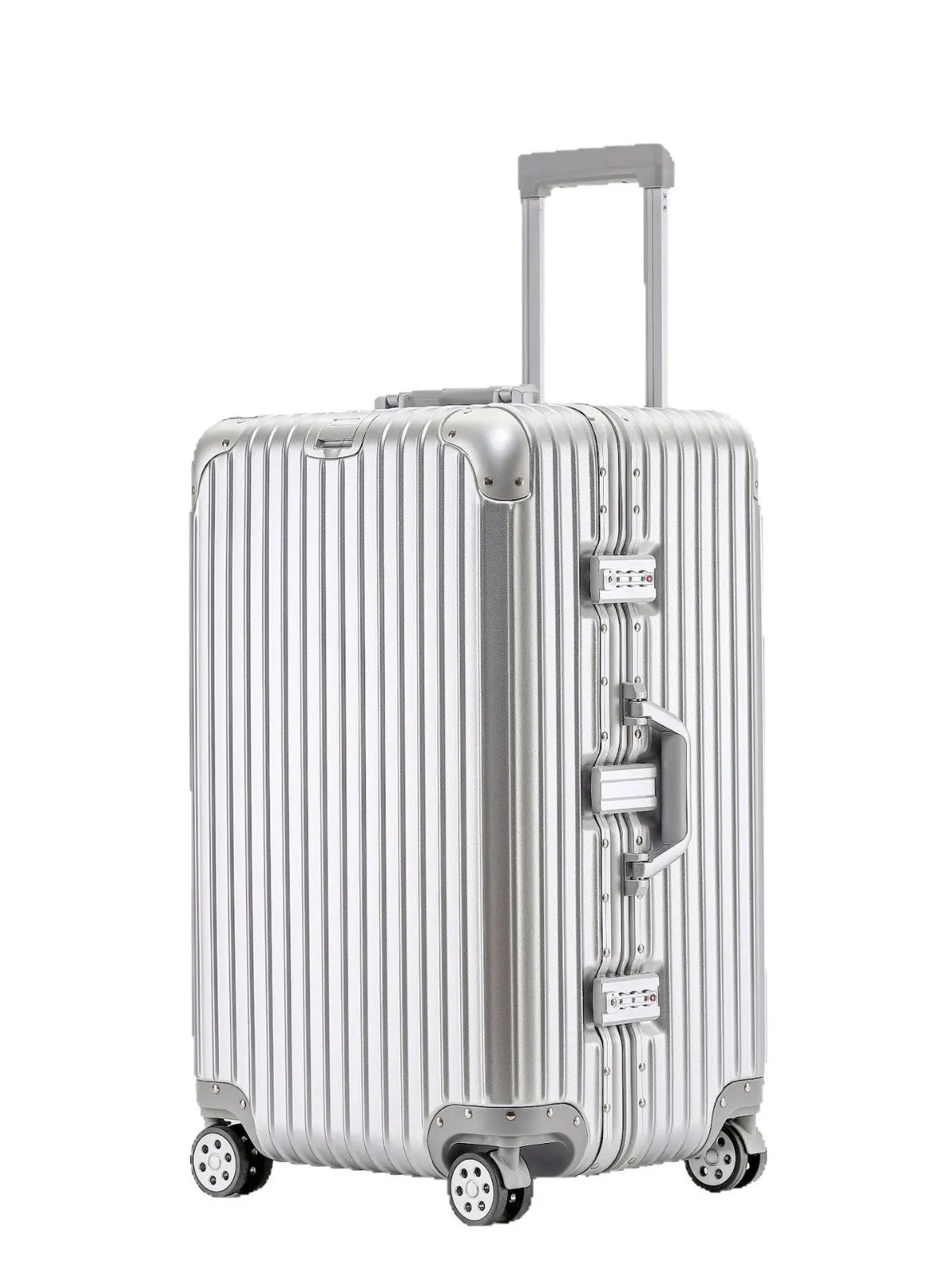 

Durable Aluminum Frame Lage Bag with Thiened Wheels Travel Suitcase Carry-On Bag 20 Inches Large Capaci Busin Trip