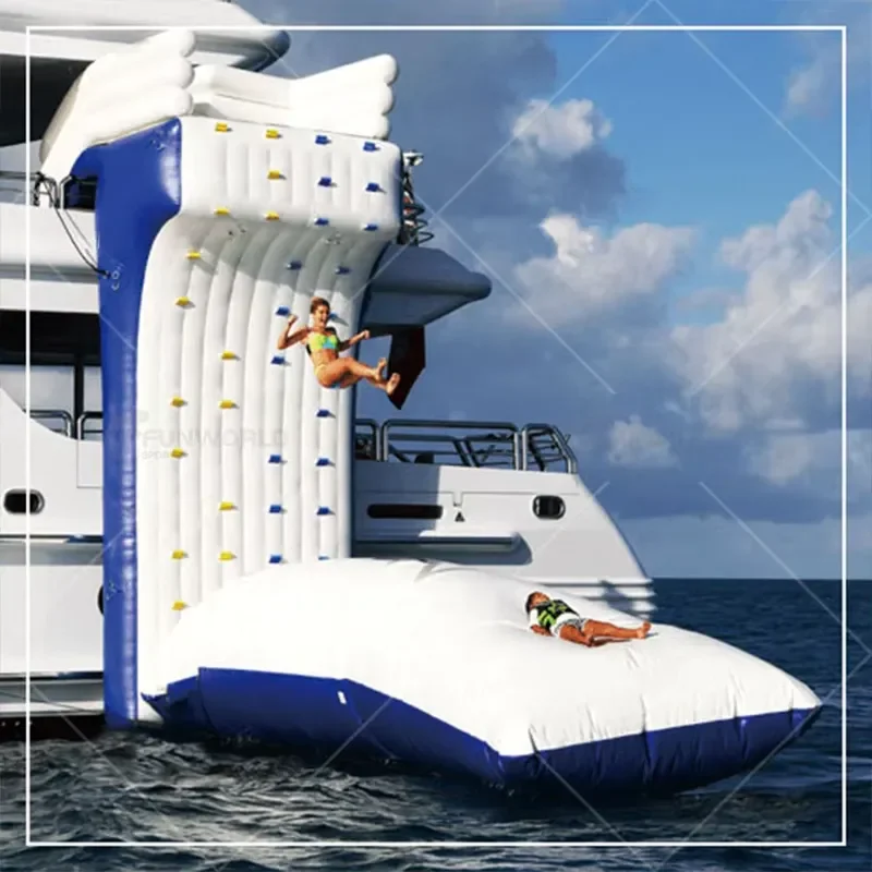 Funworld Inflatable Jumping Pillow Inflatable Stunt Mattress air Bag Big Inflatable Water Blob Catapult Launcher