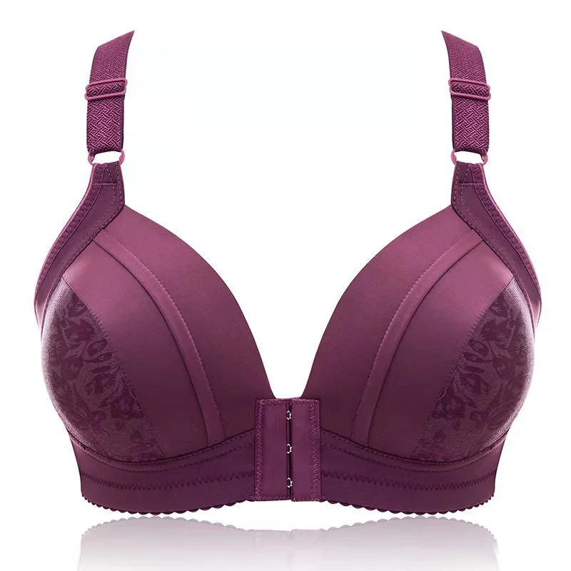 No Steel Ring Front Closure Bra For Women Push Up Bras Sexy Underwear Wireless Bralette Female Comfortable Gather Brassiere Top