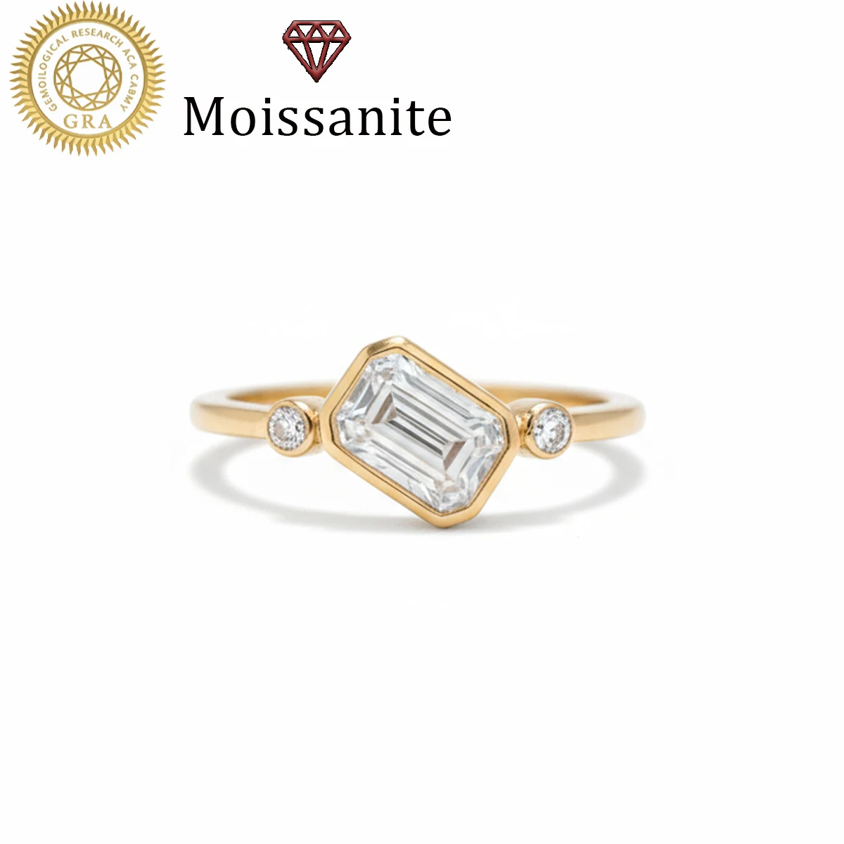 

1 Piece Women's Wedding Ring, Square Double-Bead Ring for Women, 2.7g S925 Sterling Silver, 2 Carat Moissanite, Bohemian, Palace Style, Engagement, Proposal, Wedding Anniversary, Valentine's Day Gift, Comes with Moissanite Certificate and Exquisite Gift B