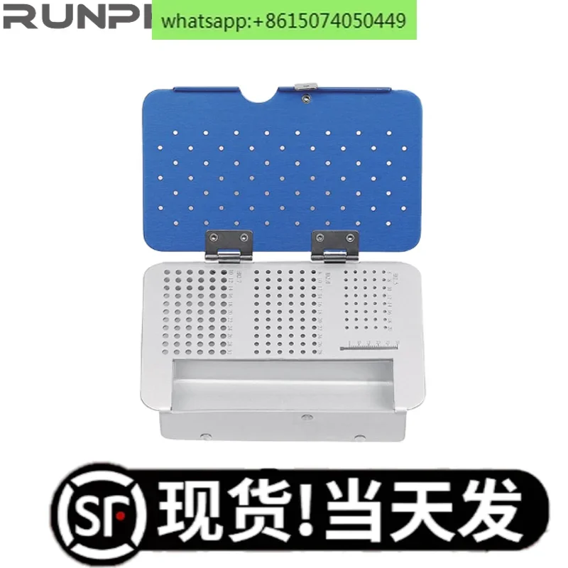 

stainless steel screwbox, screw storage box, simple nailbox, cortical bone screwbox, instrument sterilization box