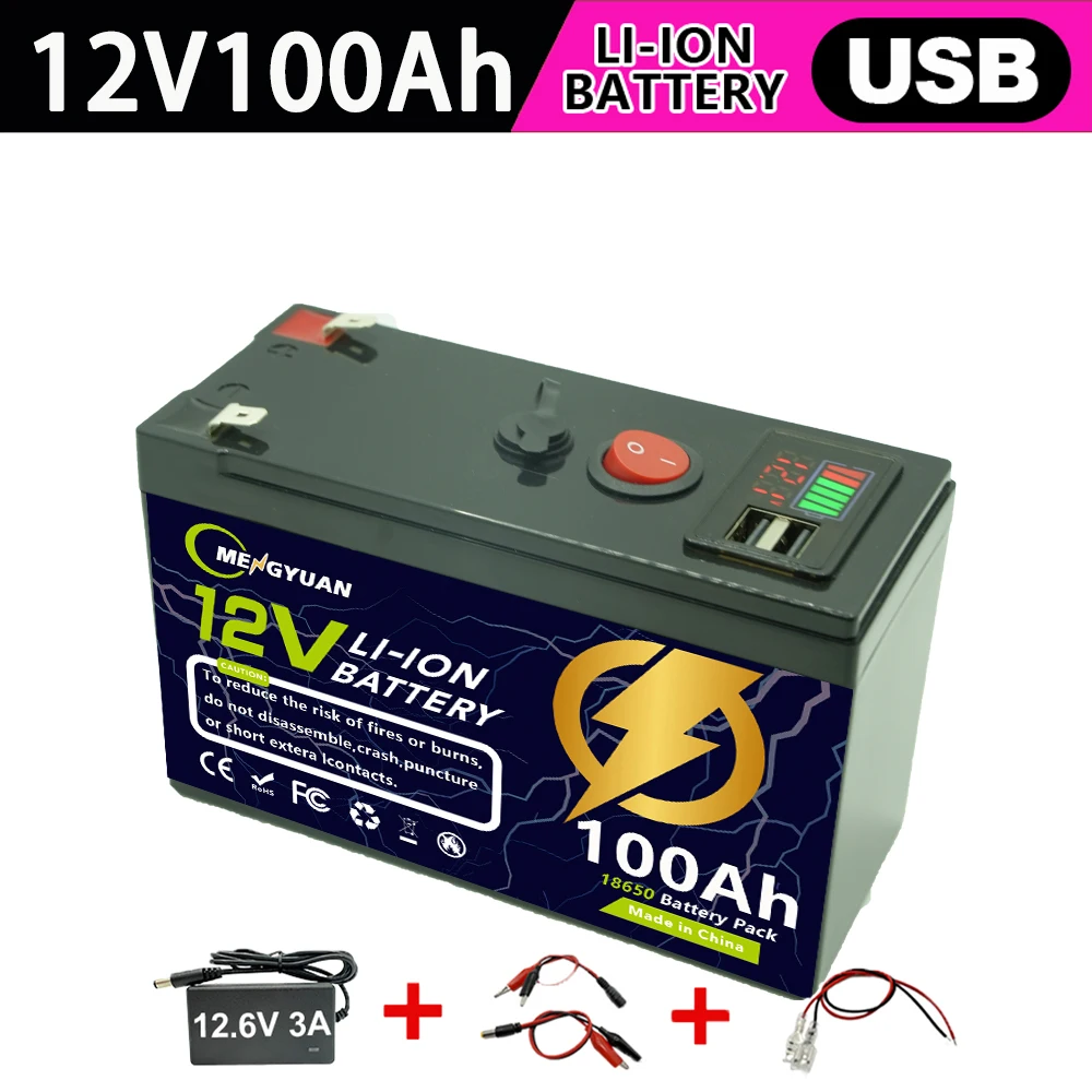 12V 150Ah Lithium LiFePO4 Deep Cycle Battery for Solar,Fish Finder, Power Wheels, Lighting, Off-Grid Applications Built-in BMS