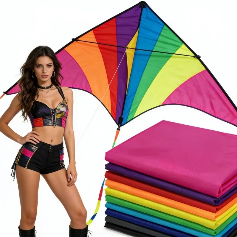 Tecido de nylon ripstop 1m x 1,5m para fábrica de kites, tecido impermeável para tendas, tecido completo para kitesurf profissional, pipas chinesas.