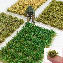 Mini hierba multicolor, modelo de Tuft, simulación de plantas, arbusto de racimo, construcción de jardín, mesa de arena, materiales de escena, Kit de Diorama, 28 unids/lote por caja