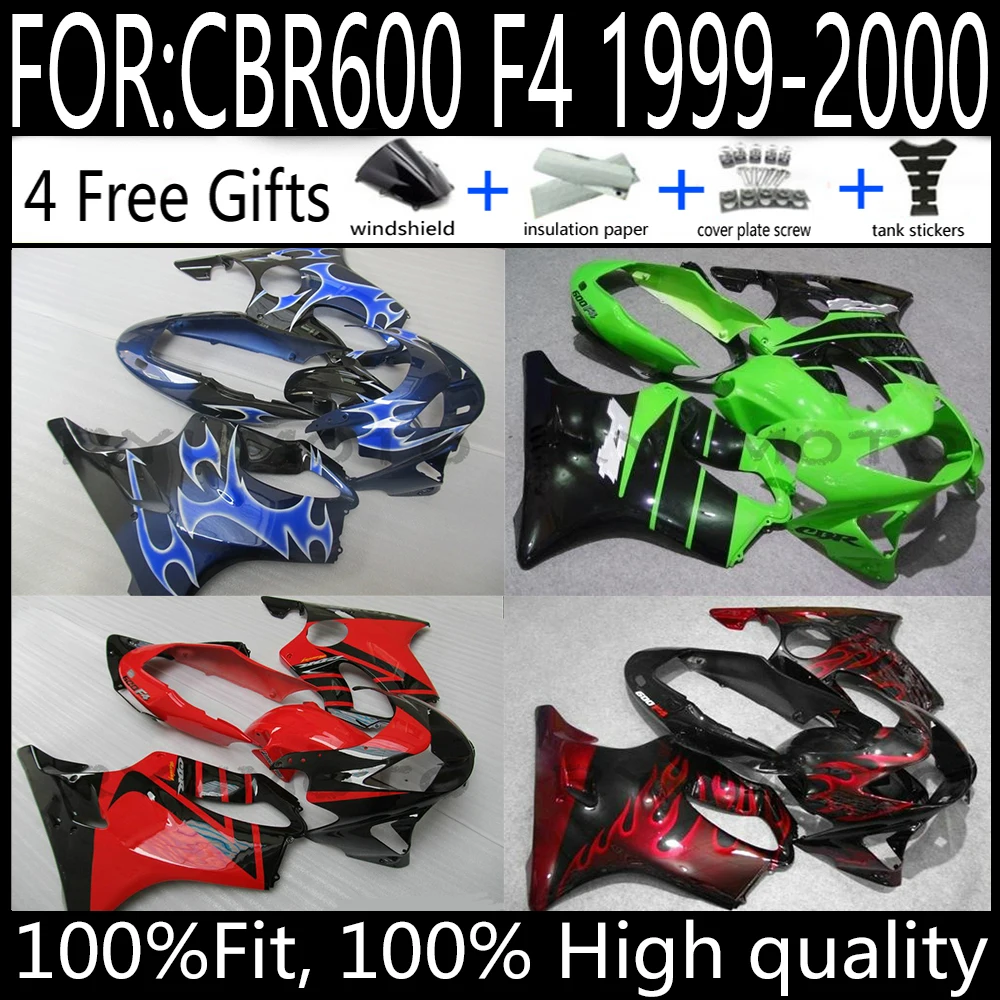 

For CBR 600 CBR600 CBR600F F4 1999 2000 Accessories Injection mold Bodywork Cowl Motorcycle Fairing Set Body Kit Plastic