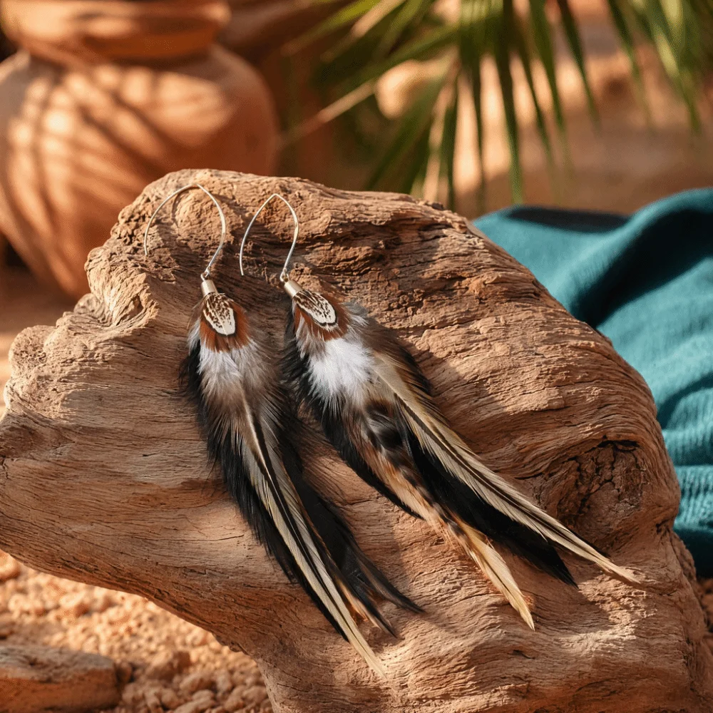 Tassel Earrings Boho - Unique Boho Long Feather Dangle Earrings