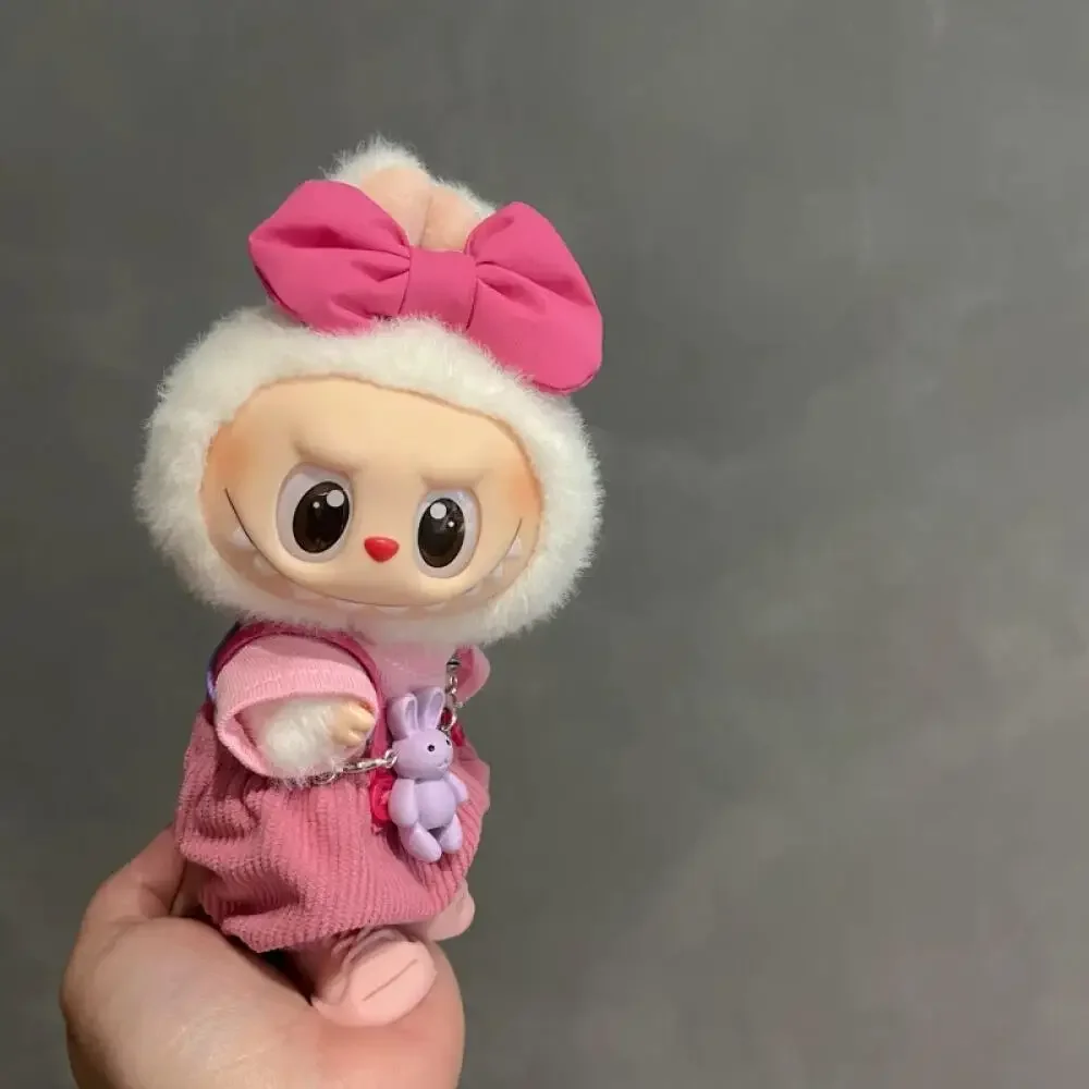 Pour 17 cm Labubu ensemble de vêtements Macaron vêtements mignons bricolage cadeau pour enfants vêtements accessoires de cheveux vêtements