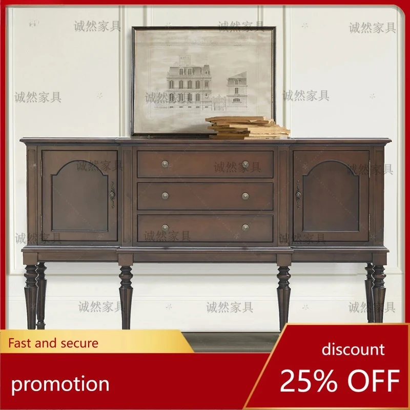 

Тумба-консоль из массива дерева для прихожей, декоративный буфет на высоких ножках для гостиной