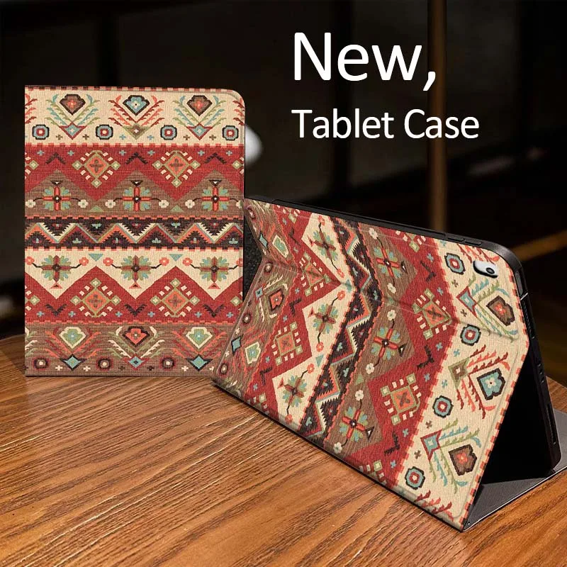 

Vintage Art Graphic Pattern For iPad Pro mini Air 1 2 4 3 5 6 7 8gen 9gen 11 M2 M3 M4 6th 7th 10th 11th Gen 2025 Tablet Case