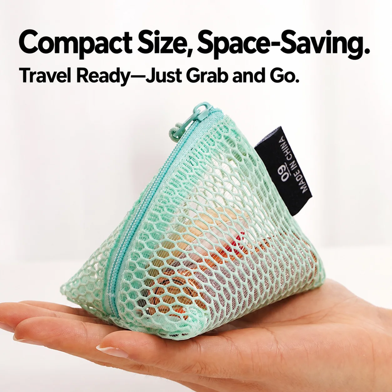 Mesh Coin Purse Small Coin Purse Mini Zipper Pouch Portable Small Storage Pouch For Daily Outings Suitcases Business Trips