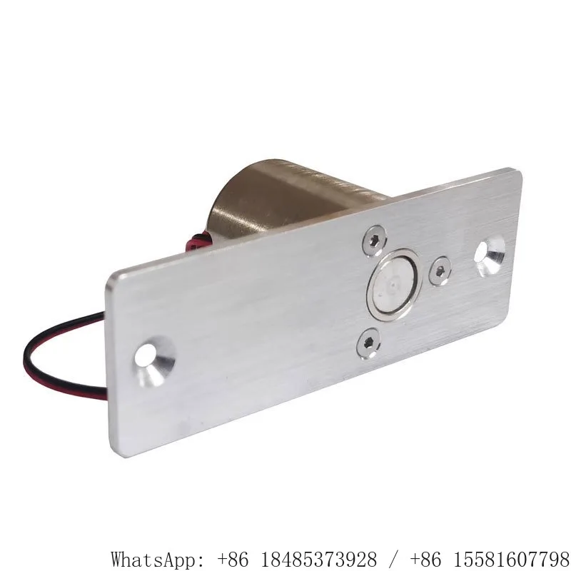 Mini Waterproof Electric Bolt Lock 12V Low Temperature Concealed Mount Magnetic Door Lock for Outdoor Bathroom Access Control