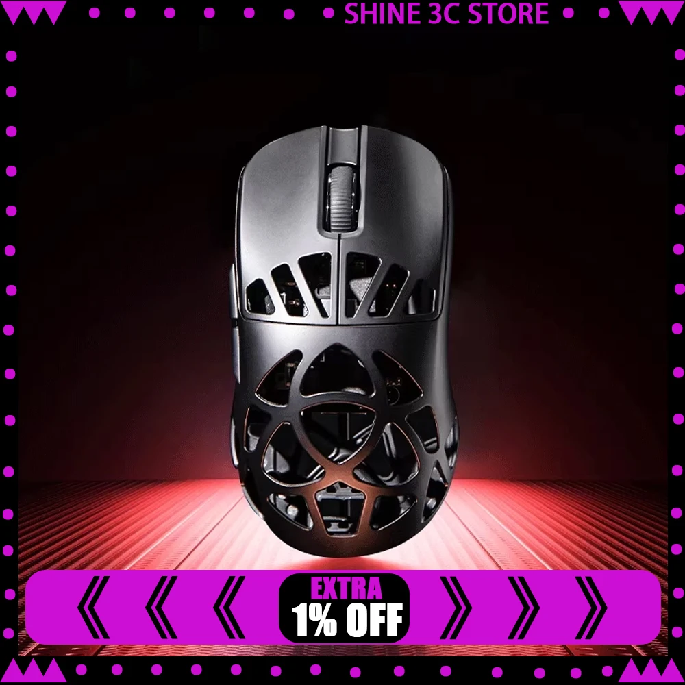 

Epomaker Carbon X Mouse Tri Mode Wireless Mouse 8000Hz Paw3950 Gaming Mice Carbon Fibre Hollow-Out Lightweight Mice PC Accessory