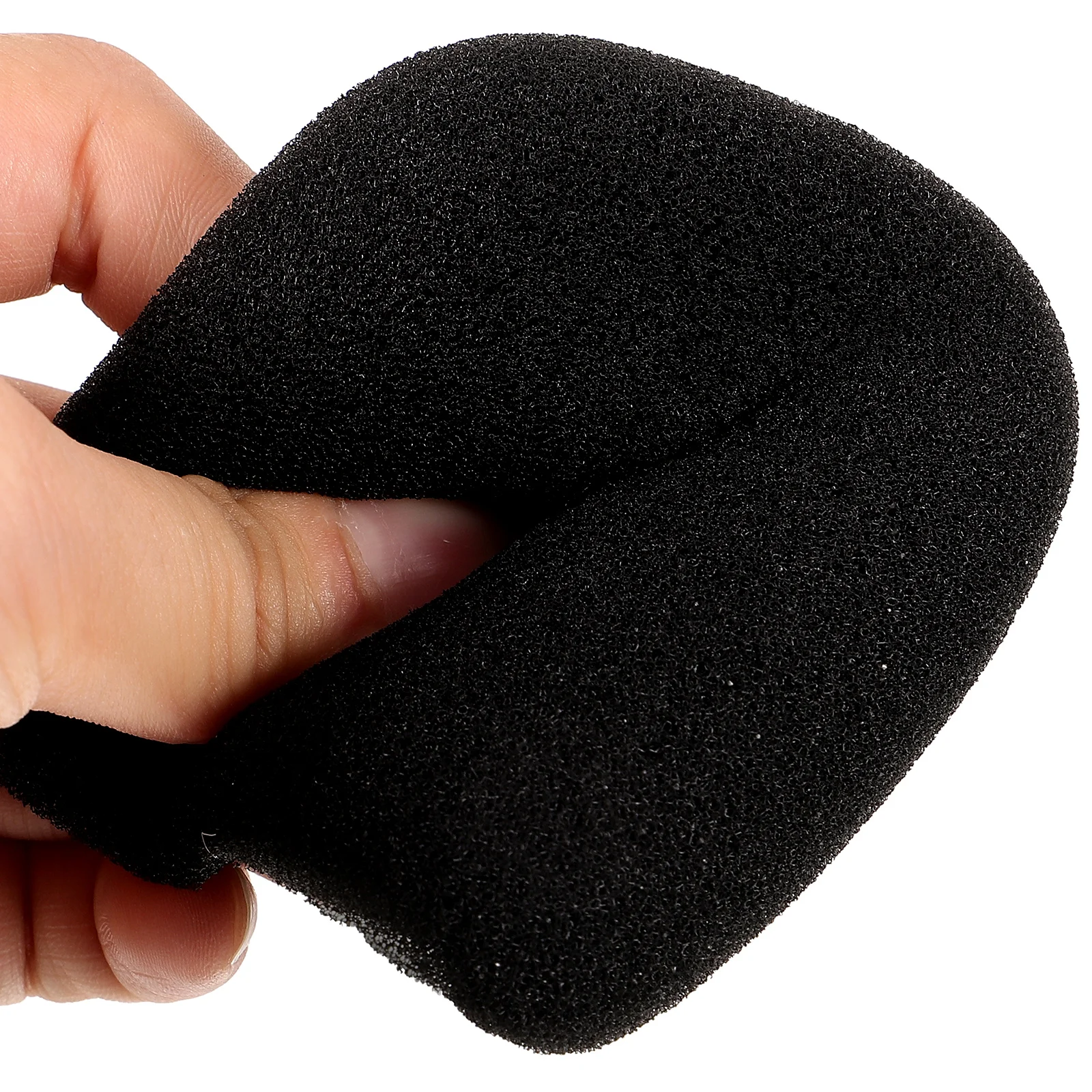 

2 Sets Microphone Protective Cover Protector Sponge Covers Three Piece Suit Black