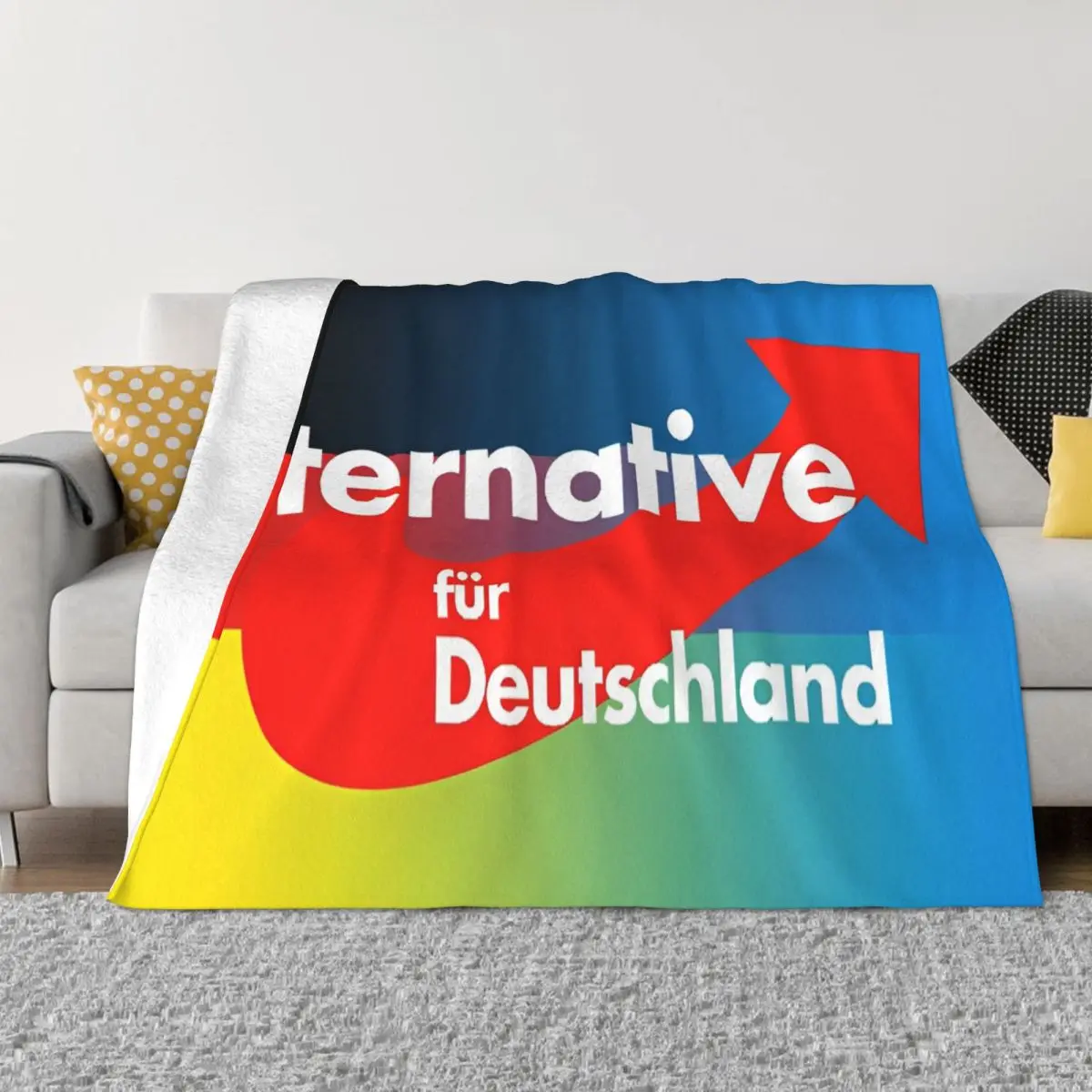 

Alternative Afd Germany Blanket Wool Funny Breathable Throw Blanket for Bedding Lounge All Season