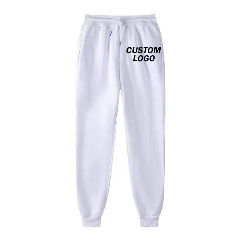 Custom Logo Women\'s Men\'s Sports Pants Spring Autumn Jogging Pants Leisure Sports Printed Solid Color Femme Sports Pants