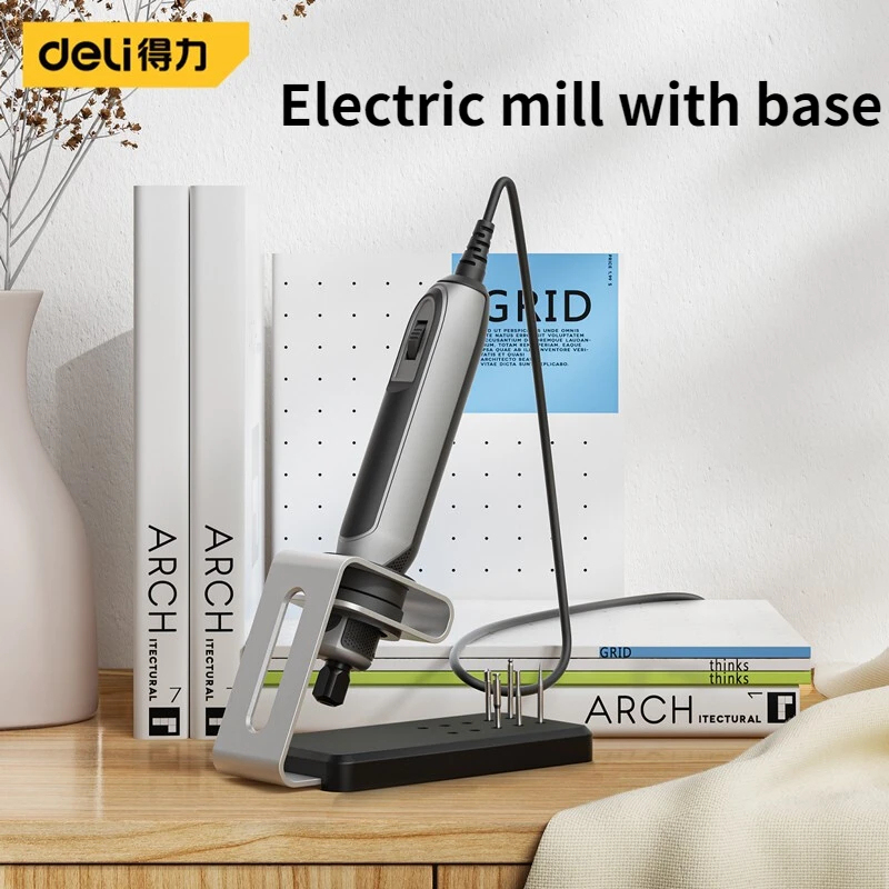  Deli Engraving Pen Grinder 18V 4-Speed Regulation Engraver Mini Drill Electric Rotary Tool DIY Drill Grinding Electric Drills
