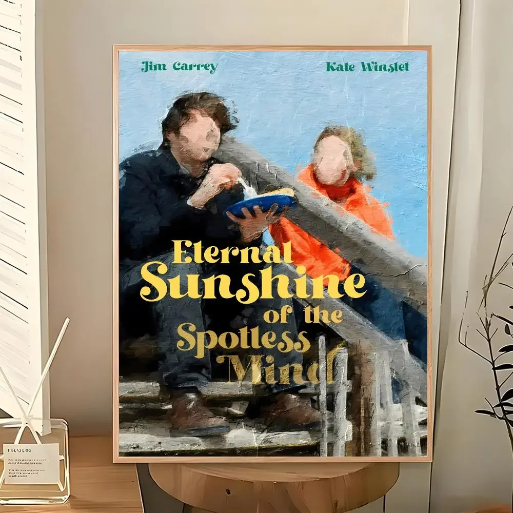 Artsy Tender Movie E-Eternal Sunshine Of The Spotless Mind Poster Wall Art Painting for Living Room Home Decor and Holiday Gifts