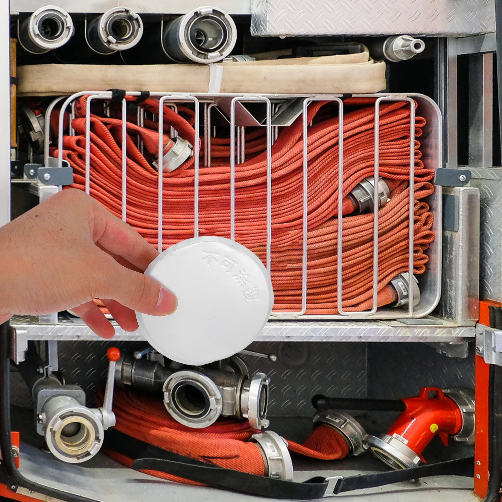 

Elegant Nozzle Cover Plate Cover Fire Escutcheon Decorative Sprinkler Covering Plate Easy Installation Clean Design Residential