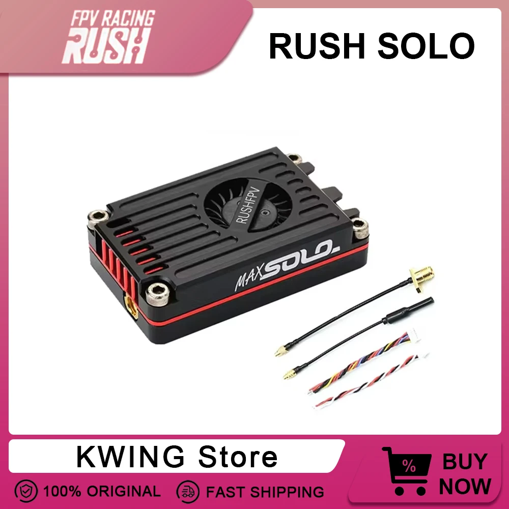 

1/3PCS RUSH TANK MAX SOLO 5.8GHz 2.5W High Power 48CH VTX Video Transmitter with CNC shell For RC FPV Long Range Racing Drone