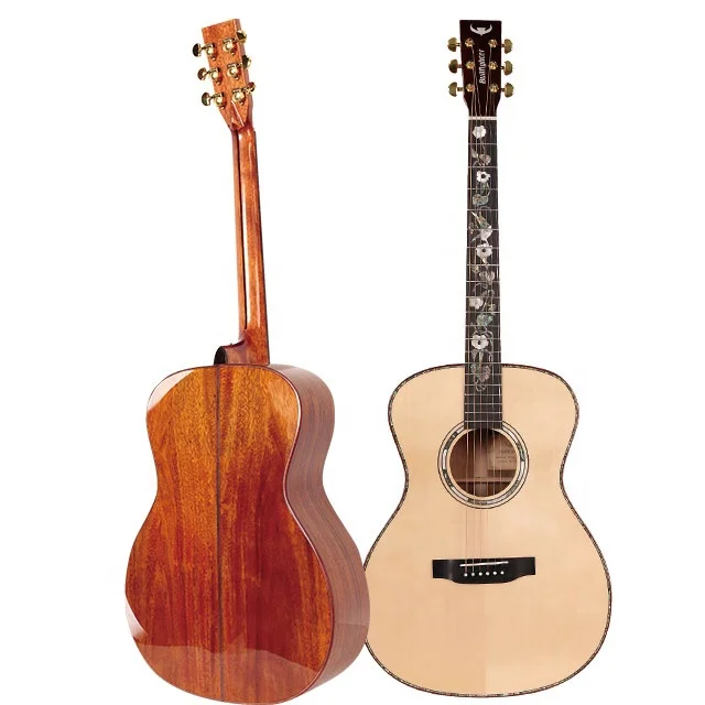 

Bullfighter D-9 Spruce Acacia Wood All Solid Acoustic Guitar With Ebony Fingerboard For Sale