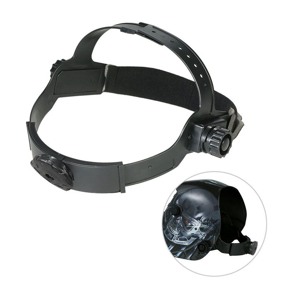 For Most Welding Auto-Darkening Headgear Headband Welding ABS Adjustable Design Black Light Weight Replacement