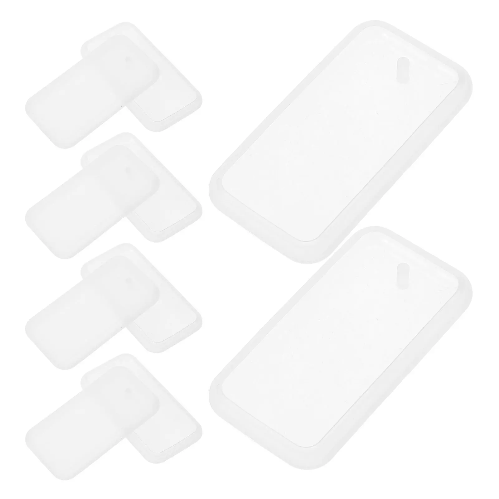 

20 шт. силиконовых прямоугольных форм для изготовления брелоков из смолы, подвесок для украшений, эпоксидных изделий, принадлежности для литья и рукоделия