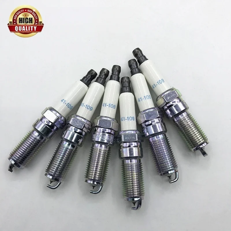 6pcs 41-109 12622561 High Quality Spark Plugs For Buick Chevrolet Camaro Cadillac Cts Ats Srx Gmc Saturn Opel Vauxhall