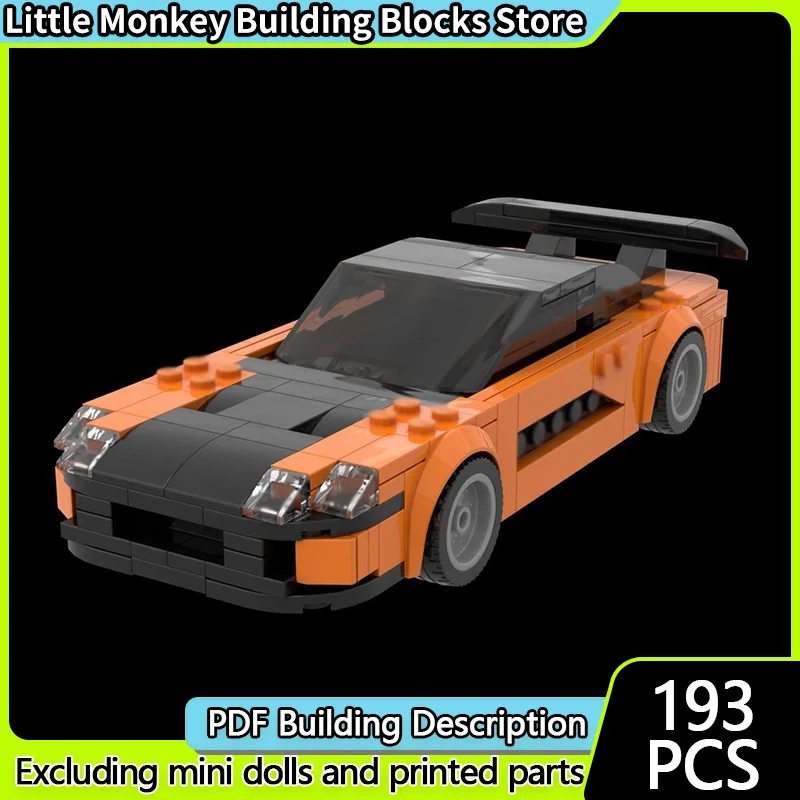 

Speed Racing Car Model MOC Building Bricks RX 7 Top Tier Sports Car Modular Technology Children Holiday Gifts Assemble Toys Suit