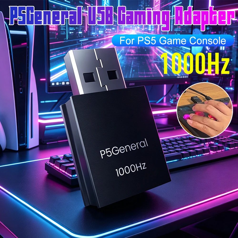 ultra-low-lag-1000hz-gaming-converter-p5general-usb-adapter-game-controller-usb-transmitter-receiver-for-ps5-matrix-raspberry-pi